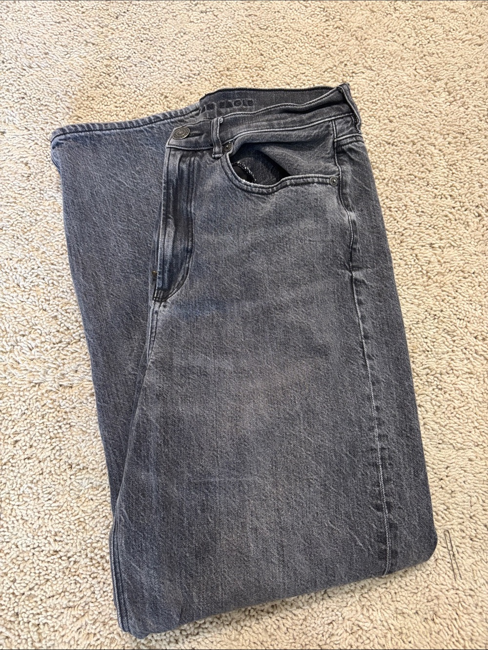 American eagle black wide leg jeans